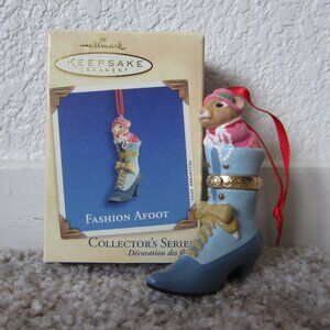 Fashion Afoot 2002 Hallmark porcelain ornament